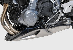 Ermax kryt motoru trojdílný - Kawasaki Z650 2017, černá matná (Metallic Flat Spark Black 739) 2017 - 2