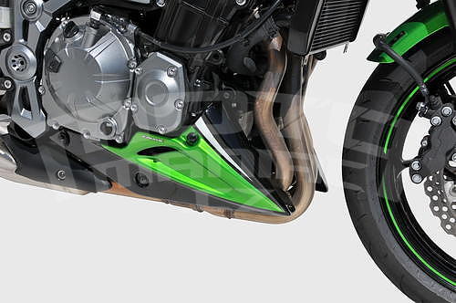 Ermax kryt motoru 2-dílný - Kawasaki Z900 2017-2019, tmavě zelená perleť/černá mat 2018 (Candy Lime Green 3 51P, Metallic Flat Spark Black 739) - 2