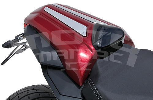 Ermax kryt sedla spolujezdce - Honda CB650R Neo Sports Café 2019, červená metalíza (Candy Chromosphere Red R381, Black NH1) - 2