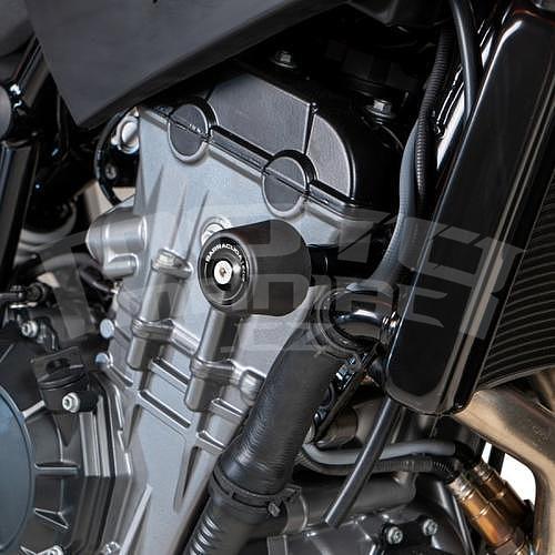 Barracuda padací protektory - KTM KTM 790 Duke 2018-2019, černá hlavice, zelená krytka - 2