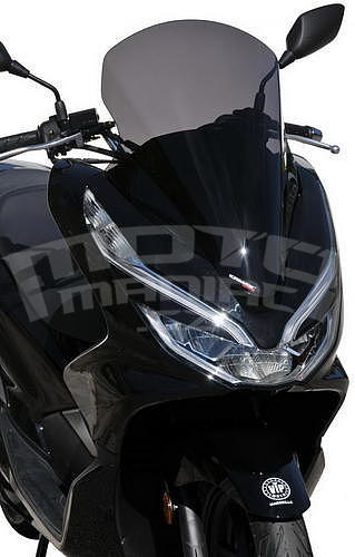 Ermax turistické plexi 60cm - Honda PCX 125/150 (model s ABS) 2018-2019, černé kouřové - 2
