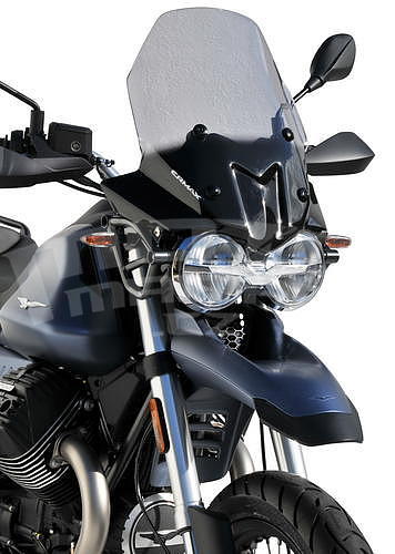 Ermax turistické plexi 48cm - Moto Guzzi V85 TT 2019-2020, lehce kouřové - 2