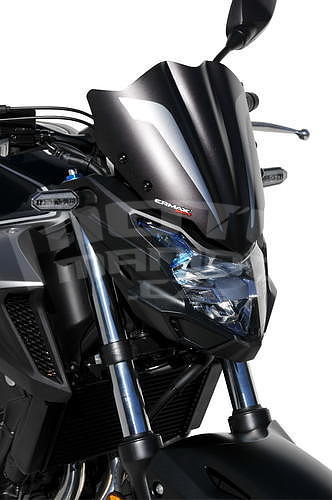 Ermax lakovaný štítek 28cm - Honda CB500F 2019-2020, černá matná (Matt Gunpowder Black Metallic NH436M) / šedá matná - 2