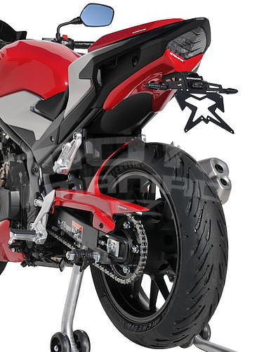 Ermax Evo podsedlový plast s držákem SPZ - Honda CB500F 2019-2020, červená (Grand Prix Red R380) - 2