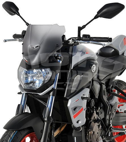 Ermax Sport plexi štítek 26cm - Yamaha MT-07 2018-2020, černé neprůhledné - 2