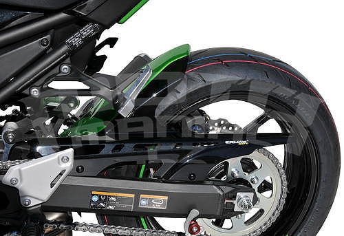 Ermax zadní blatník s krytem řetězu - Kawasaki Z900 2020, zelená/černá 2020 (Candy Lime Green 3 51P, Metallic Spark Black 660/15Z) - 2