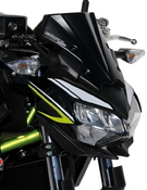 Ermax lakovaný větrný štítek - Kawasaki Z650 2020, černá metalíza/zelená perleť SE (Metallic Spark Black 660/15Z/Candy Lime Green 35P) - 2/7
