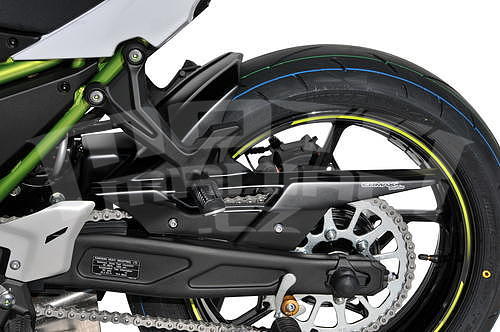 Ermax zadní blatník s krytem řetězu - Kawasaki Z650 2020, zelená/černá 2020 (Candy Lime Green 3 51P, Metallic Spark Black 660/15Z) - 2