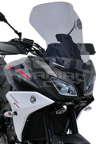 Ermax turistické plexi 41,5x50cm - Yamaha Tracer 900 2018-2020, černé satin - 2