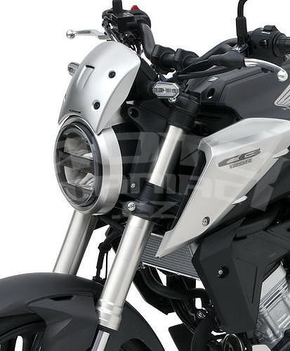 Ermax lakovaný větrný štítek 19cm - Honda CB125R 2018-2020, šedá matná metalíza 2018-2019 (Mat Axis Gray Metallic NH303M) - 2