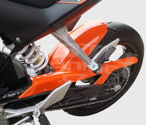 Ermax zadní blatník s krytem řetězu - KTM Duke 125/200/390 2011-2016, oranžová - 2