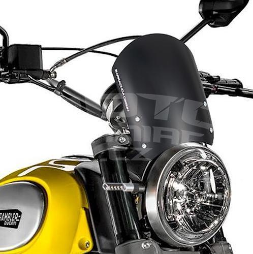 Barracuda Classic hliníkový štítek 18x23cm černý - Ducati Scrambler 2015-2020 - 2
