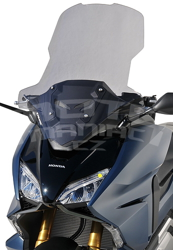 Ermax turistické plexi 70cm - Honda Forza 750 2021, černé kouřové - 2