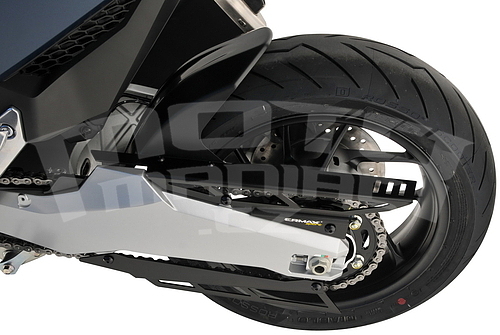 Ermax zadní blatník ALU krytem řetězu - Honda Forza 750 2021, černá lesklá (Graphite Black NHB01) - 2