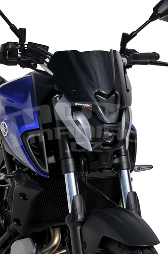 Ermax Sport plexi štítek 25cm - Yamaha MT-07 2021, černé neprůhledné - 2