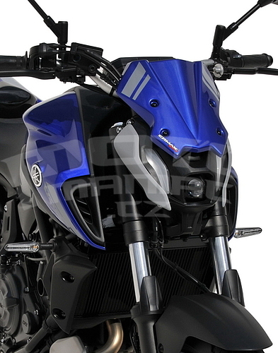 Ermax lakovaný štítek 25cm - Yamaha MT-07 2021, modrá metalíza/šedá mat 2021 (Icon Blue/Icon Grey) - 2
