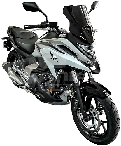 Ermax Sport plexi 37cm - Honda NC750X 2021-2022, černé neprůhledné - 2