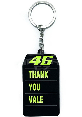 Valentino Rossi VR46 přívěsek na klíče - "Děkujeme Vale" - 2