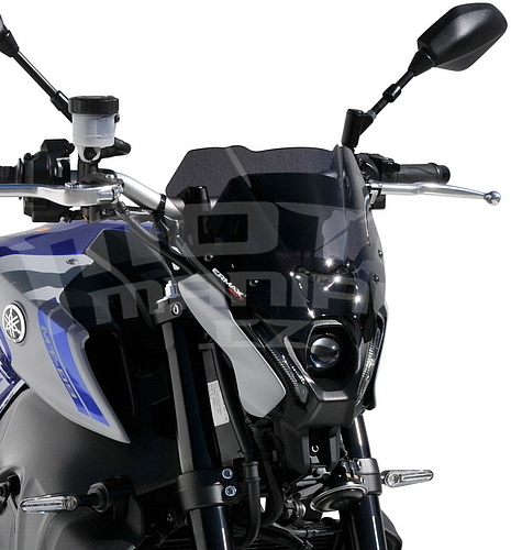 Ermax Sport plexi štítek 21cm - Yamaha MT-09 2021-2022, černé kouřové - 2
