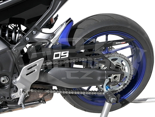 Ermax zadní blatník s ALU krytem řetězu - Yamaha MT-09 2021-2022, modrá metalíza/šedá mat 2021-2022 (Icon Blue, Icon Grey) - 2