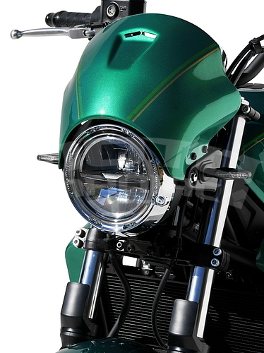 Ermax přední maska - Kawasaki Z650RS 2022-2023, černá/zelená/šedá - 2