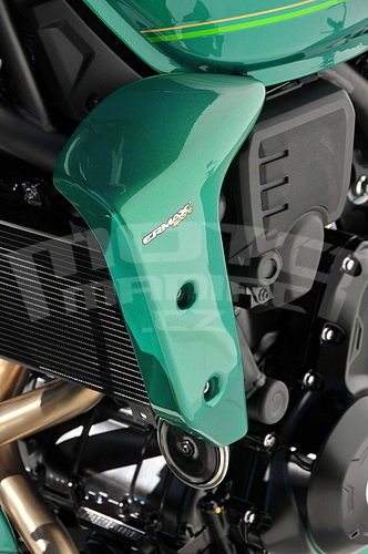 Ermax kryty chladiče - Kawasaki Z650RS 2022-2023, tm. zelená/sv. zelená/oranžová - 2