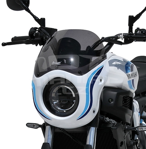 Ermax lakovaná maska s plexi - Yamaha XSR700 2022-2023, trikolóra Historic (bílá, světle modrá, tmavě modrá) - 2