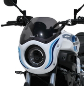 Ermax lakovaná maska s plexi - Yamaha XSR700 2022-2023, univerzální černá matná (Ermax Black Line) - 2/4