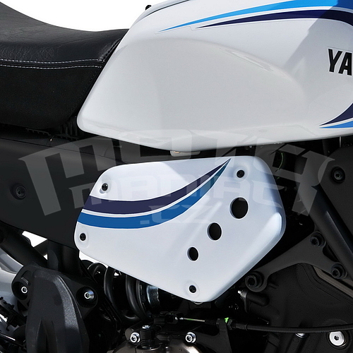 Ermax boční kryty - Yamaha XSR700 2022-2023, trikolóra Historic (bílá, světle modrá, tmavě modrá) - 2