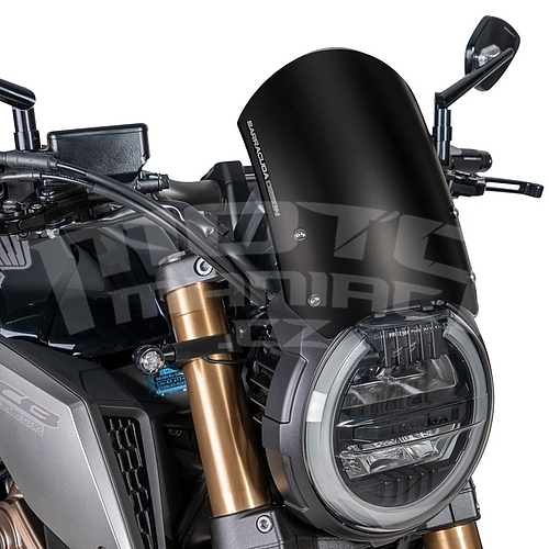 Barracuda Classic hliníkový štítek 18x23cm - Honda CB650R 2019-2022, černý - 2