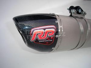 RP výfukový systém Inox, tlumič ovál carbon Inox Racing Style, Yamaha YFZ 450 R/X 09-13 - 3