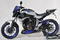 Ermax zadní blatník s krytem řetězu Yamaha MT-07 2014-2015, satin blue/satin black (for race blue) - 3/4