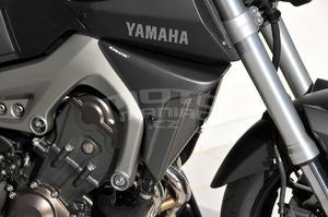 Ermax kryty chladiče - Yamaha MT-09 2013-2015, satin black - 3