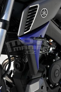 Ermax kryty chladiče - Yamaha MT-125 2014-2015, maty blue /black mat - 3