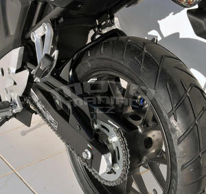 Ermax zadní blatník s krytem řetězu - Honda CB500X 2013-2015, mat black (matt gunpowder black metal) - 3