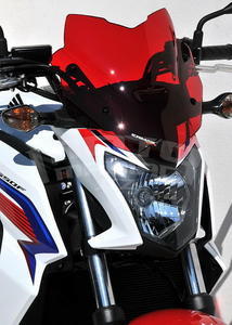 Ermax Sport plexi větrný štítek 28cm - Honda CB650F 2014-2015, červené - 3