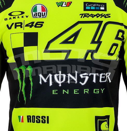 Valentino Rossi VR46 triko dl. rukáv pánské - edice Monster - 3