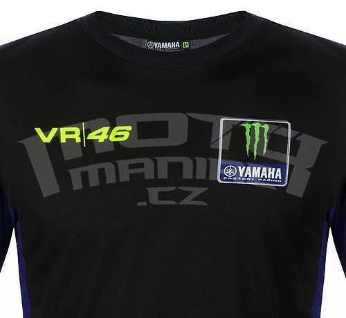 Valentino Rossi VR46 triko pánské - edice Yamaha Black - 3