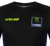 Valentino Rossi VR46 triko pánské - edice Yamaha Black - 3/6