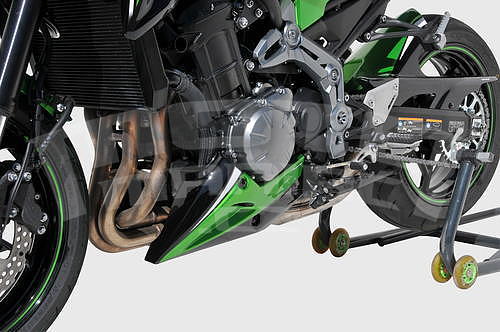 Ermax kryt motoru 2-dílný - Kawasaki Z900 2017-2019, černá metalíza/zelená perleť 2017-2018 (Metallic Spark Black 660/15Z, Candy Lime Green 3 51P) - 3