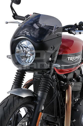 Ermax maska s kouřovým plexi - Triumph Speed Twin 2019-2020, imitace karbonu - 3