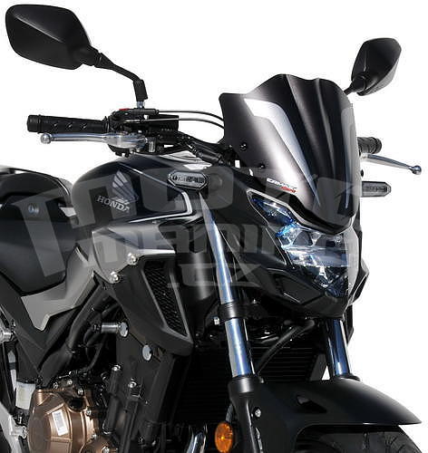 Ermax lakovaný štítek 28cm - Honda CB500F 2019-2020, černá matná (Matt Gunpowder Black Metallic NH436M) / šedá matná - 3