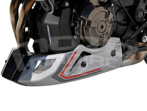Ermax kryt motoru 3-dílný - Yamaha MT-07 2018-2020, bílá metalíza/červená 2018-2020 (Bluish White Pearl 1 BWP1, Vivid Red Cocktail 1/Racing Red VRC1) - 3