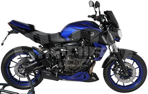 Ermax kryt sedla spolujezdce - Yamaha MT-07 2018-2020, modrá metalíza/černá lesklá 2018-2019 (Deep Purplish Blue Metallic, Yamaha Blue DPBMC/Black) - 3