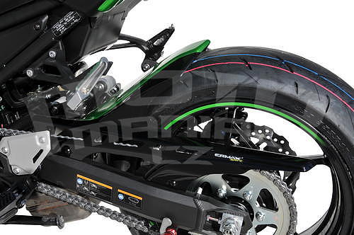 Ermax zadní blatník s krytem řetězu - Kawasaki Z900 2020, zelená/černá 2020 (Candy Lime Green 3 51P, Metallic Spark Black 660/15Z) - 3