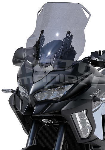Ermax turistické plexi 45cm (výškově nastavitelné) - Kawasaki Versys 1000 SE 2019-2020, černé kouřové - 3