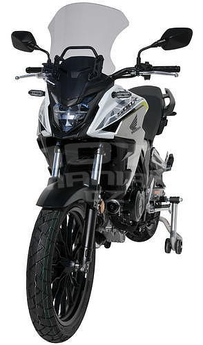 Ermax turistické plexi 47cm, montážní sada - Honda CB500X 2019-2020, černé neprůhledné - 3