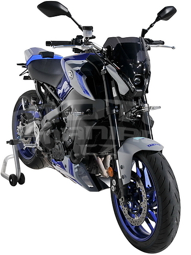 Ermax Sport plexi štítek 21cm - Yamaha MT-09 2021-2022, černé kouřové - 3