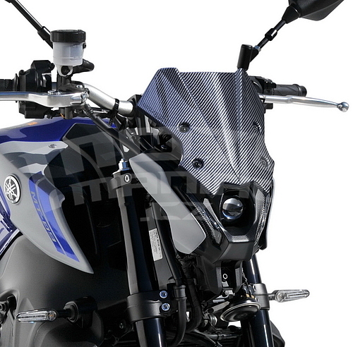 Ermax lakovaný štítek - Yamaha MT-09 2021-2022, modrá metalíza/šedá mat 2021-2022 (Icon Blue, Icon Grey) - 3