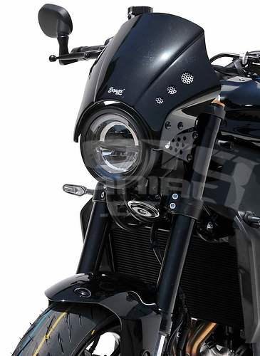 Ermax lakovaná maska - Yamaha XSR900 2022-2023, univerzální černá matná (Ermax Black Line) - 3